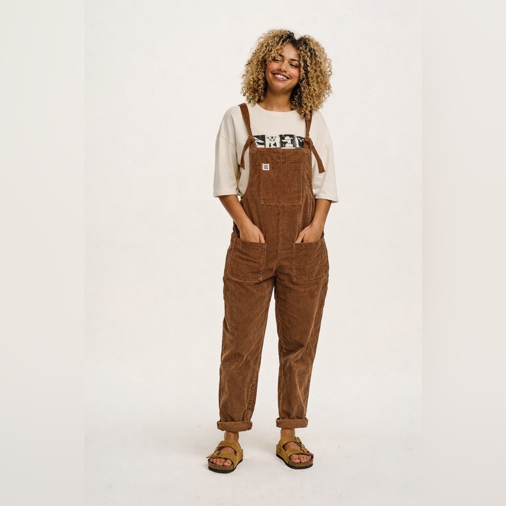 Lucy & Yak Brown Corduroy Overalls